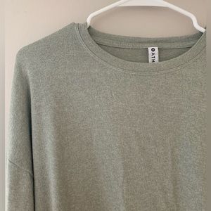 Athleta Light Green Sweatshirt